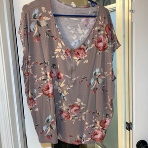 Pink blush maternity shirt